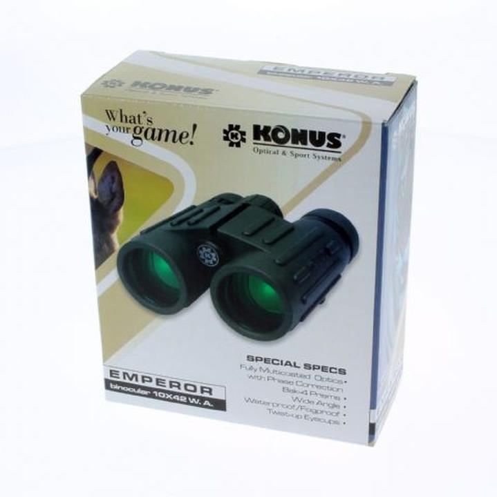 Actual product image Konus Binoculars Emperor 10x42 WP/WA With Phase Coating (10 x, 42 mm)