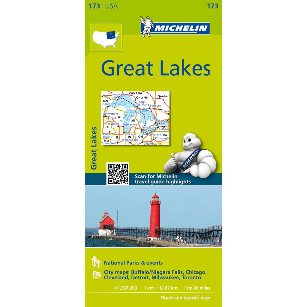 Michelin Great Lakes, Landkarte