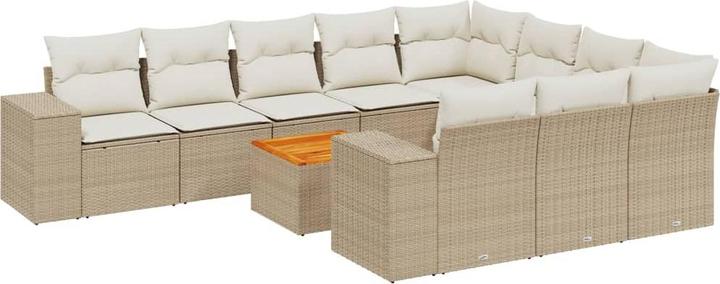 Immagine prodotto vidaXL Set di divani da giardino set da giardino gruppo di sedute da giardino 11 pezzi beige