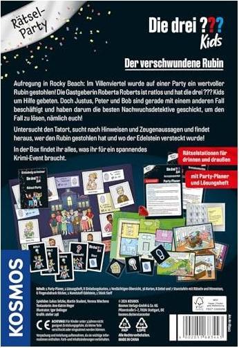 Actual product image Kosmos Puzzle Party: The Three??? Kids - Hunt for the Ruby (German, 2 - 8 Players)