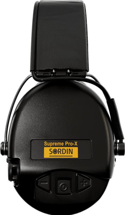 Actual product image Sordin Supreme Pro X with leather strap and foam cushion (1x)