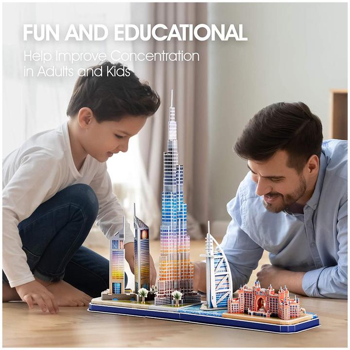 Actual product image Cubicfun Dubai LED (182 pieces)