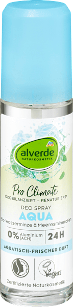 Produktbild dm alverde Deo Zerstäuber Deodorant Wasserminze Meeresmineralien (Spray)