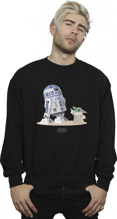 Immagine prodotto Star Wars The Mandalorian R2D2 And Grogu Felpa Uomo (L)