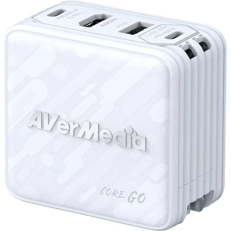 AVerMedia Ladedock, Core GO (GC313) White, 100W GaN, HDMI, Konferenzgerät Zubehör