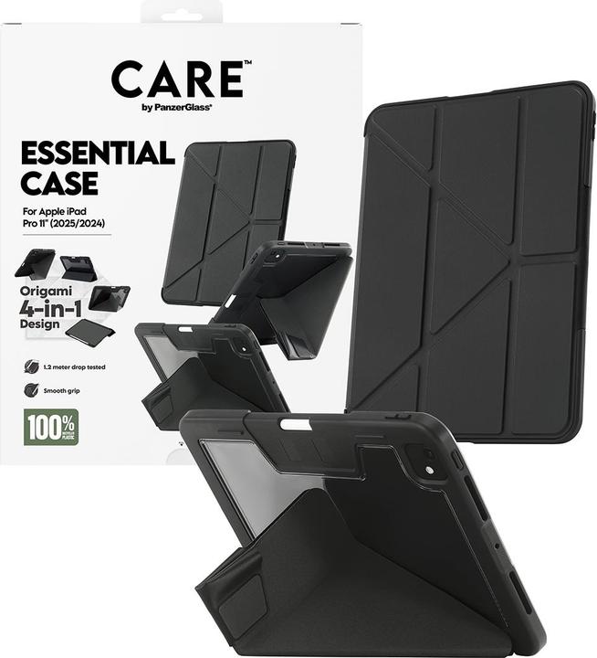 Actual product image PanzerGlass CARE by TPU Essential Case Black iPad Pro 11" (2024-2025) (Apple iPad Pro 11 2024, Apple iPad Pro 11 2025)