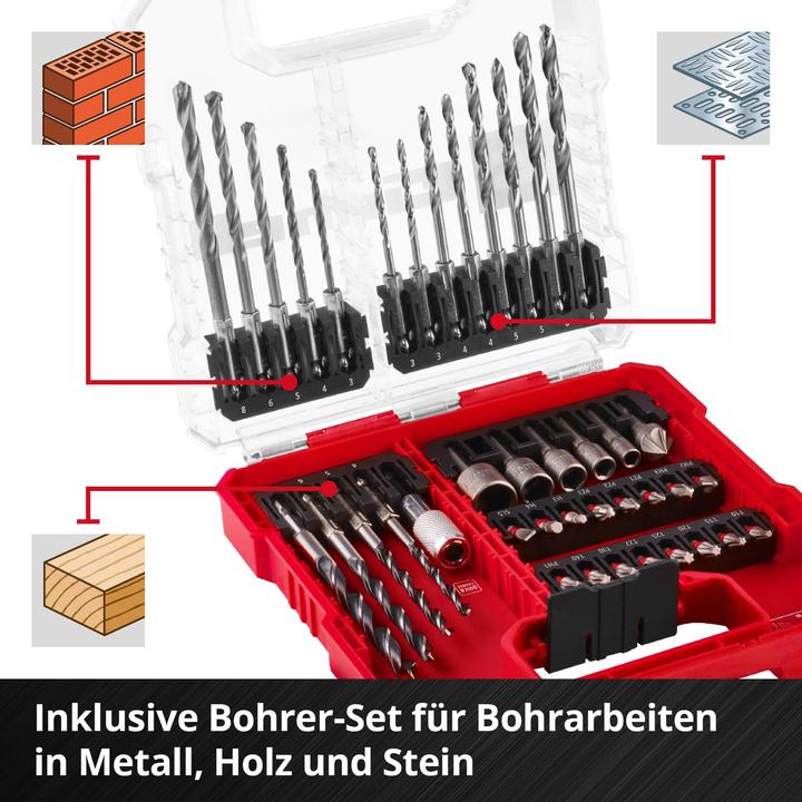 Actual product image Einhell Bohrer- und Bit-Sortiment (3 mm, 4 mm, 5 mm, 6 mm, 8 mm)