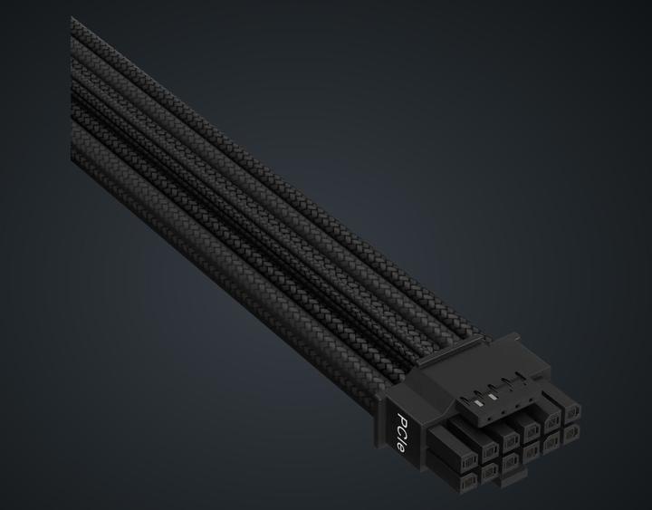 Produktbild Corsair Premium-12+4-Pin-12VHPWR-600-W-Typ-5-Kabel für PCIe Gen 5 mit Einzelummantelung (600 W)