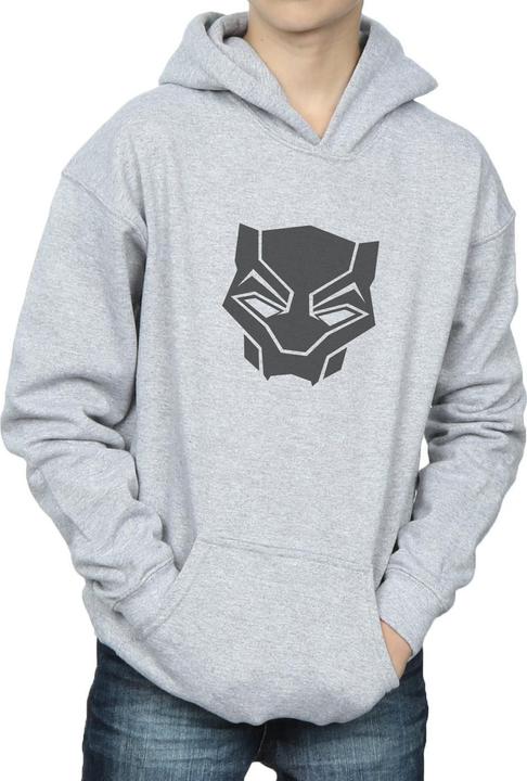 Actual product image Boys Black Panther Black On Black Hoodie (128)