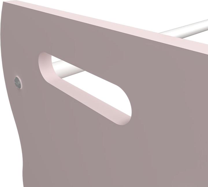 Produktbild En.Casa Kinderregal Vestnes mit 12 Aufbewahrungsboxen 78x86x27 cm Cotton Candy/Weiss (86 x 26.50 x 78 cm)