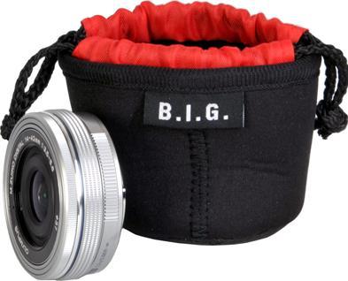 Actual product image B.I.G. PS5 Black, Red Neoprene Pouch case (Lens bag)