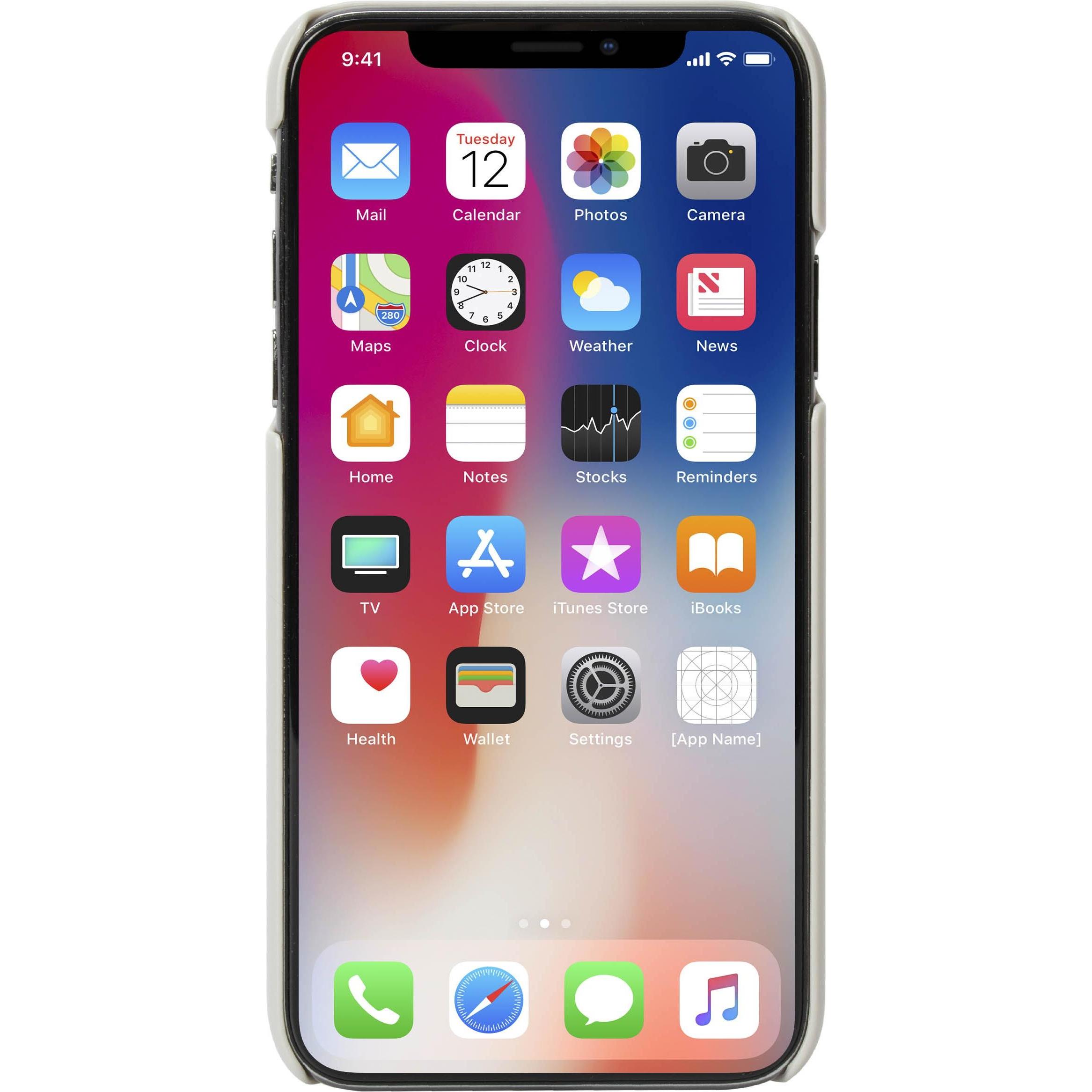 Thumbnail - Krusell Tanum Cover (Apple iPhone XS Max), Smartphone Hülle, Grau, Beige