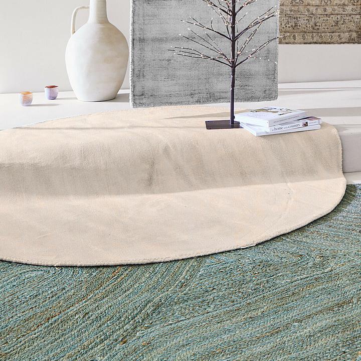 Actual product image Loberon Teppich Mariselle braun (Ø 120 cm)