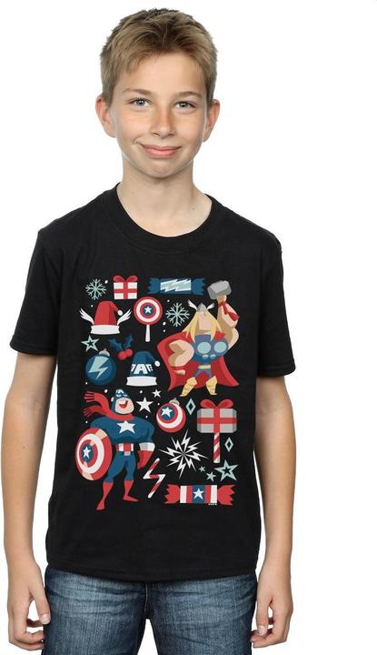 Produktbild Thor And Captain America Christmas Day TShirt Jungen (104)