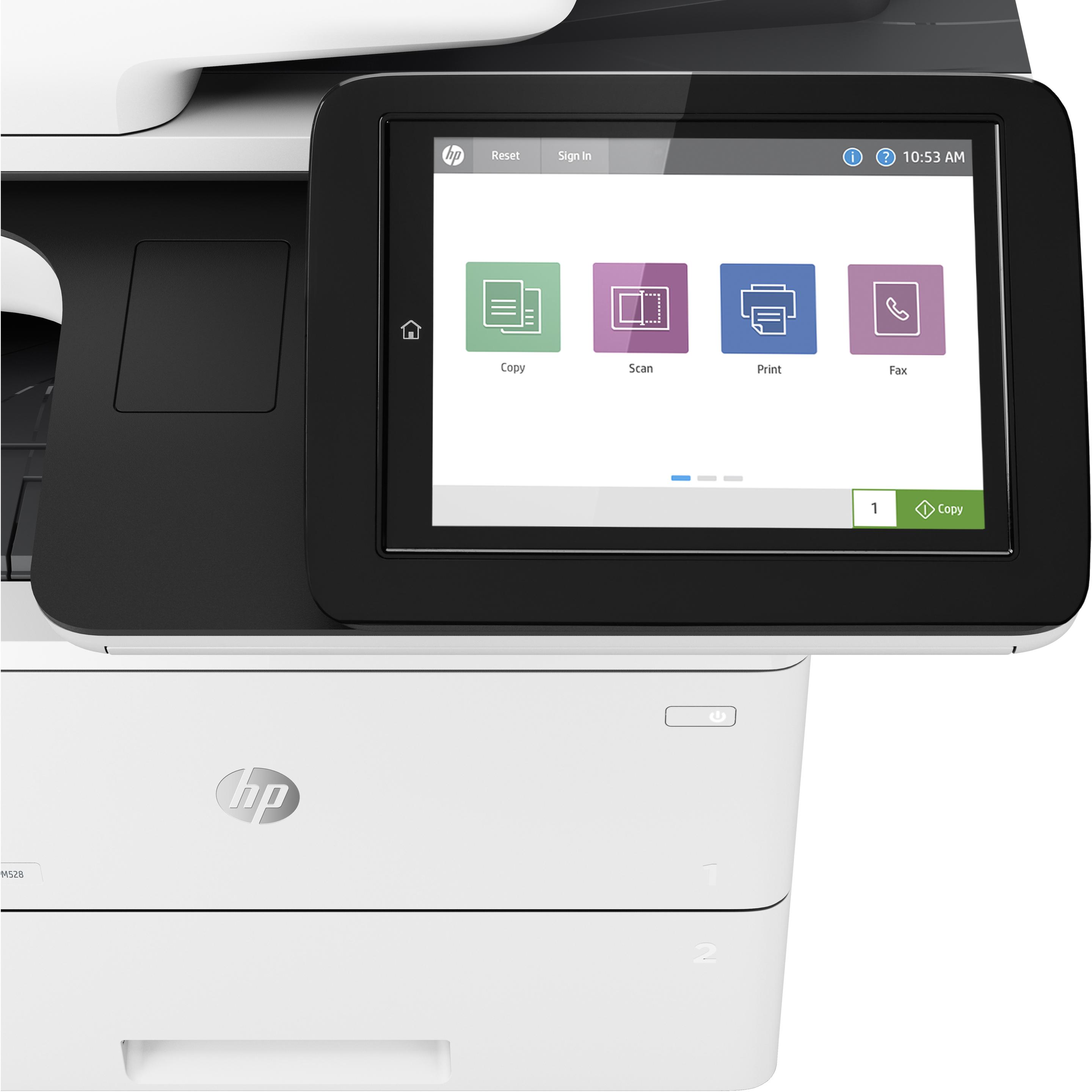 HP LaserJet Enterprise M528dn (Laser, Schwarz-Weiss), Drucker, Weiss