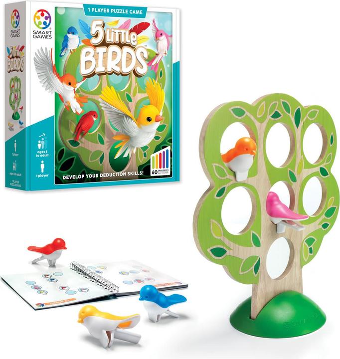 Actual product image Smart Games 5 Little Birds (mult) (French, German, Italian, 1 Players)
