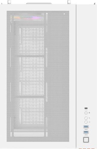 Actual product image Thermaltake Geh View 380 WS Midi Tower "ARGB Snow" White retail (ATX, mATX, Mini-ITX)