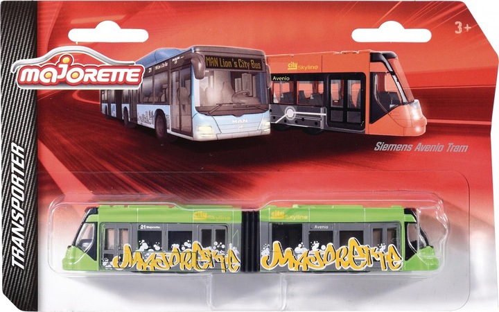 Productafbeelding Majorette Man City Bus en Siemens Avenio Tram