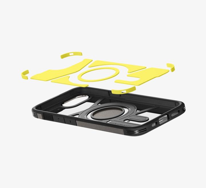 Actual product image Spigen Tough Armor Case with MagSafe for iPhone 16e with Stand - Gray (Apple iPhone 16e)