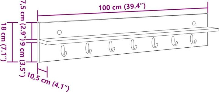 Produktbild vidaXL Wandlagerung