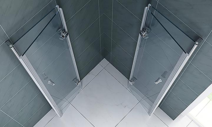 Immagine prodotto Jet-Line Doccia pieghevole 100x100x200cm in vetro trasparente (95 cm, 95 cm, 200 cm)