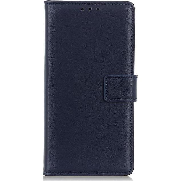 MU Classic Classic II Leder Bookcover Series (OnePlus 9RT 5G), Smartphone Hülle, Blau