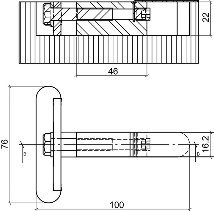 Actual product image Meyer Flat clamp for table tops (1 pcs.)