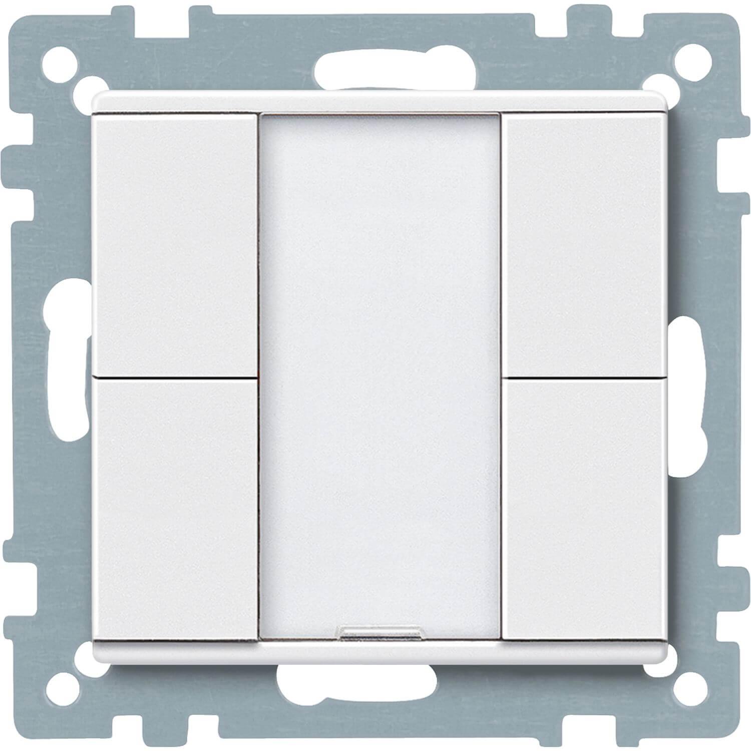 Merten 627619 Elektroschalter Weiss, Taster + Schalter, Weiss