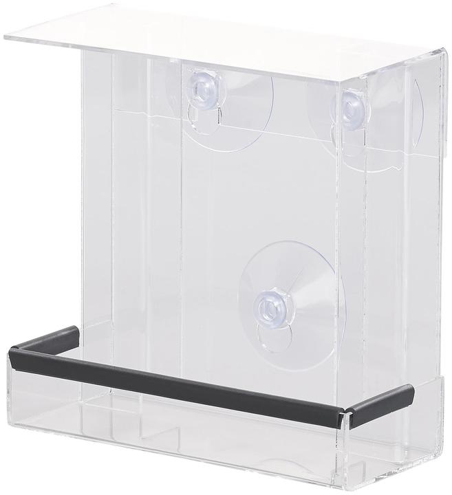 Actual product image Royal Gardineer Bird feeder house with 2 feeders & suction cup attachment