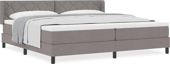 Produktbild VidaXL Boxspringbett Mit Matratze Stoff Taupe (200 x 200 cm)