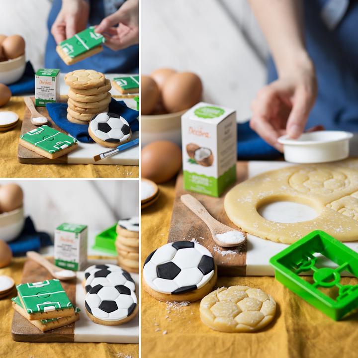 Produktbild Decora Ausstecher Fussball und Spielfeld