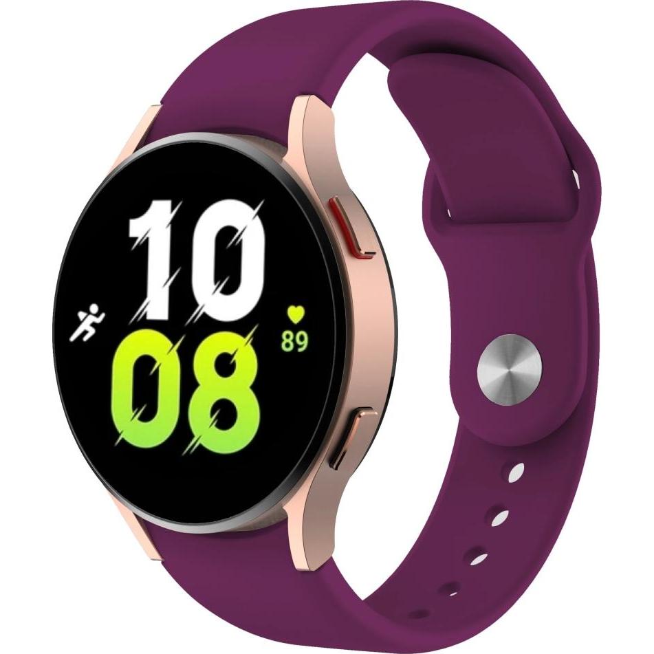 Screenguard Silicone Strap Sportarmband (Silikon, Galaxy Watch 5 (40mm)), Uhrenarmband, Violett