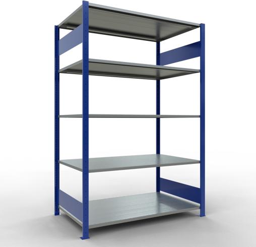 Immagine prodotto Schulte Lagertechnik Sistema di scaffalature di base senza viti MULTIplus150 con ripiani di lunghezza