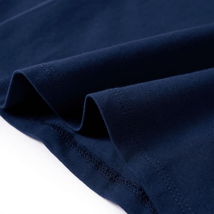 Produktbild vidaXL Kinder-Langarmshirt Marineblau 104,Material: 95 % Baumwolle (104)