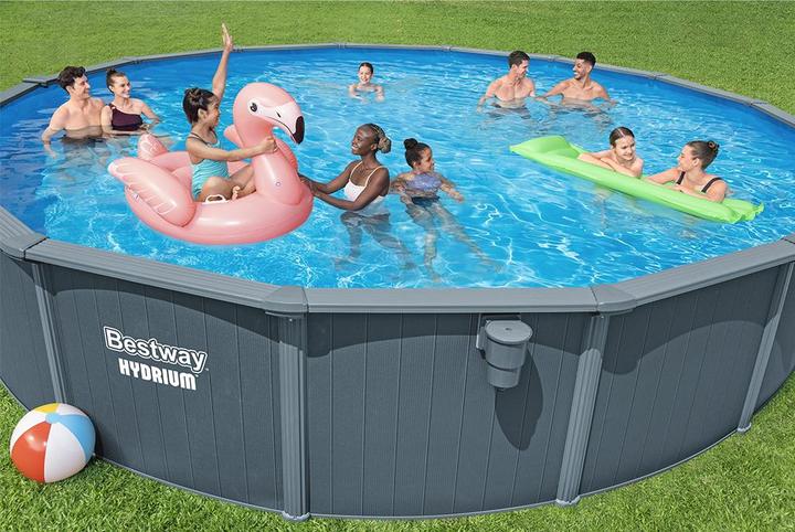 Image du produit Bestway Hydrium Kit piscine hors sol en acier 7,32 x 1,32 m (732 x 132 cm)