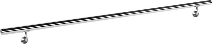 Actual product image Wiltec Handrail set wall bracket handrail 200cm bracket stair grab rail stainless steel V2A (Stainless steel)
