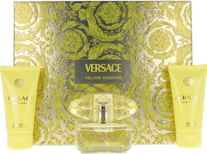 Actual product image Versace Yellow Diamond Christmas 2024 Eau de Toilette / BShower Gel / Body Lotion (Perfume set)