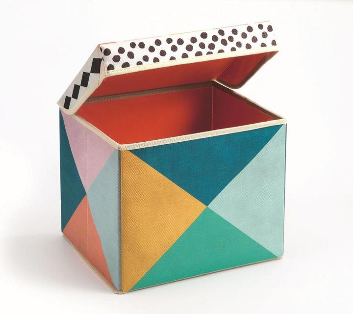 Image du produit Djeco Boîte de rangement géométrique