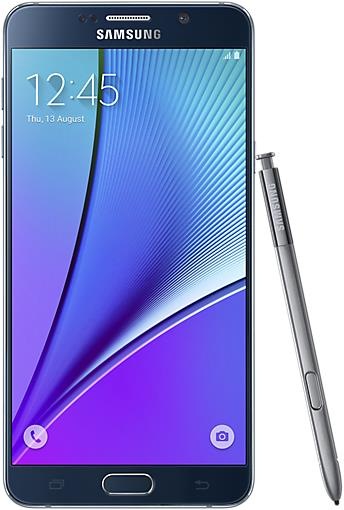 Produktbild Samsung Galaxy Note 5 (32 GB, Black Sapphire, 5.70", Dual SIM, 16 Mpx, 4G)
