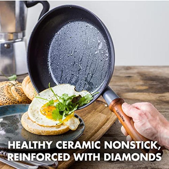 Actual product image Greenpan Mayflower Pro 9-delige Pannenset met keramische antikleeflaag (24 cm, Pan set + pot set, Aluminium)