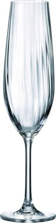 Bohemia SARAH OPTIC 1SI80/260ML CHAMPAGNE 6PCS (119 cl, 6 Verres, Verres à vin blanc)