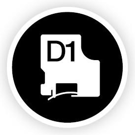 Produktbild Dymo D1 (1.20 cm, Weiss)