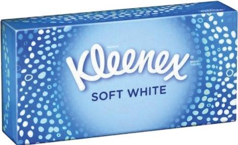 Actual product image Kleenex Cosmetic tissues 70 Soft White 2-ply