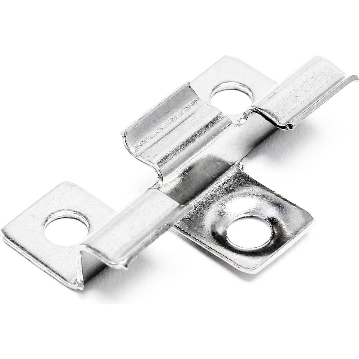 Wiltec, Gartenbodenbelag, 50x Edelstahl Clips 6mm Terrassen Dielen Montageclips Befestigungsklammer (50 x)