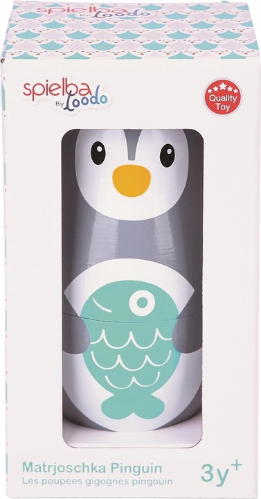 Actual product image Spielba Matryoshka Penguin