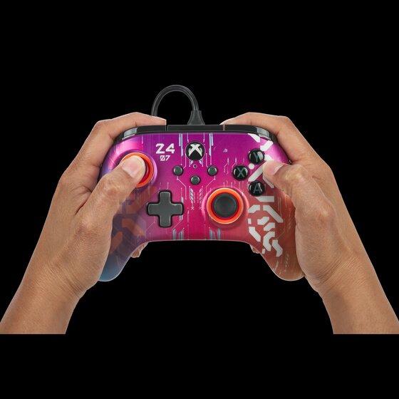 Actual product image PowerA Wired Controller Advantage for Xbox Series X|S - Cyberstyle (PC, Xbox Series X, Xbox Series S, Xbox One S)
