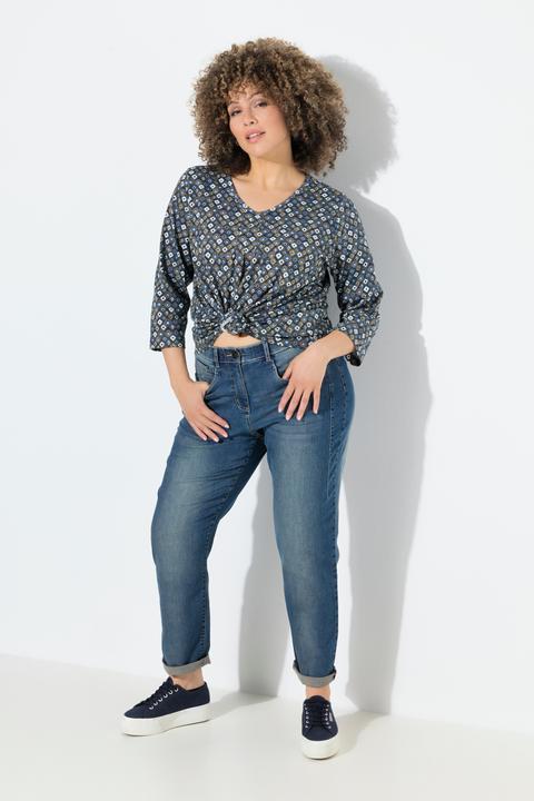 Actual product image Ulla Popken Decorative Seam Stretch Fit Boyfriend Jeans (48)