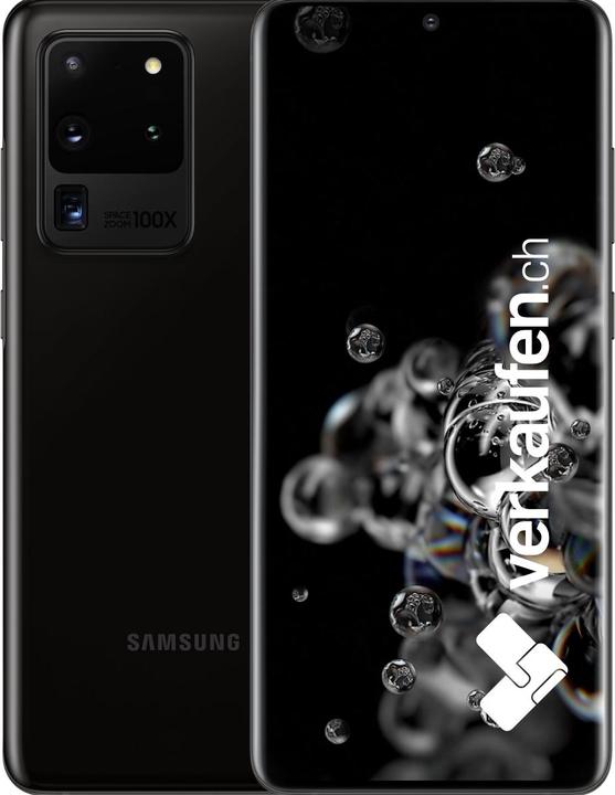Produktbild verkaufen.ch Galaxy S20 Ultra 5G (128 GB, Cosmic Black, 6.90", 108 Mpx, Hybrid Dual SIM, A / Wie neu)