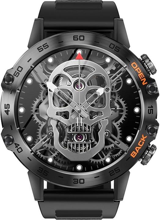 Produktbild Giewont Veltori VT120-1 Smartwatch, schwarzes Silikonarmband