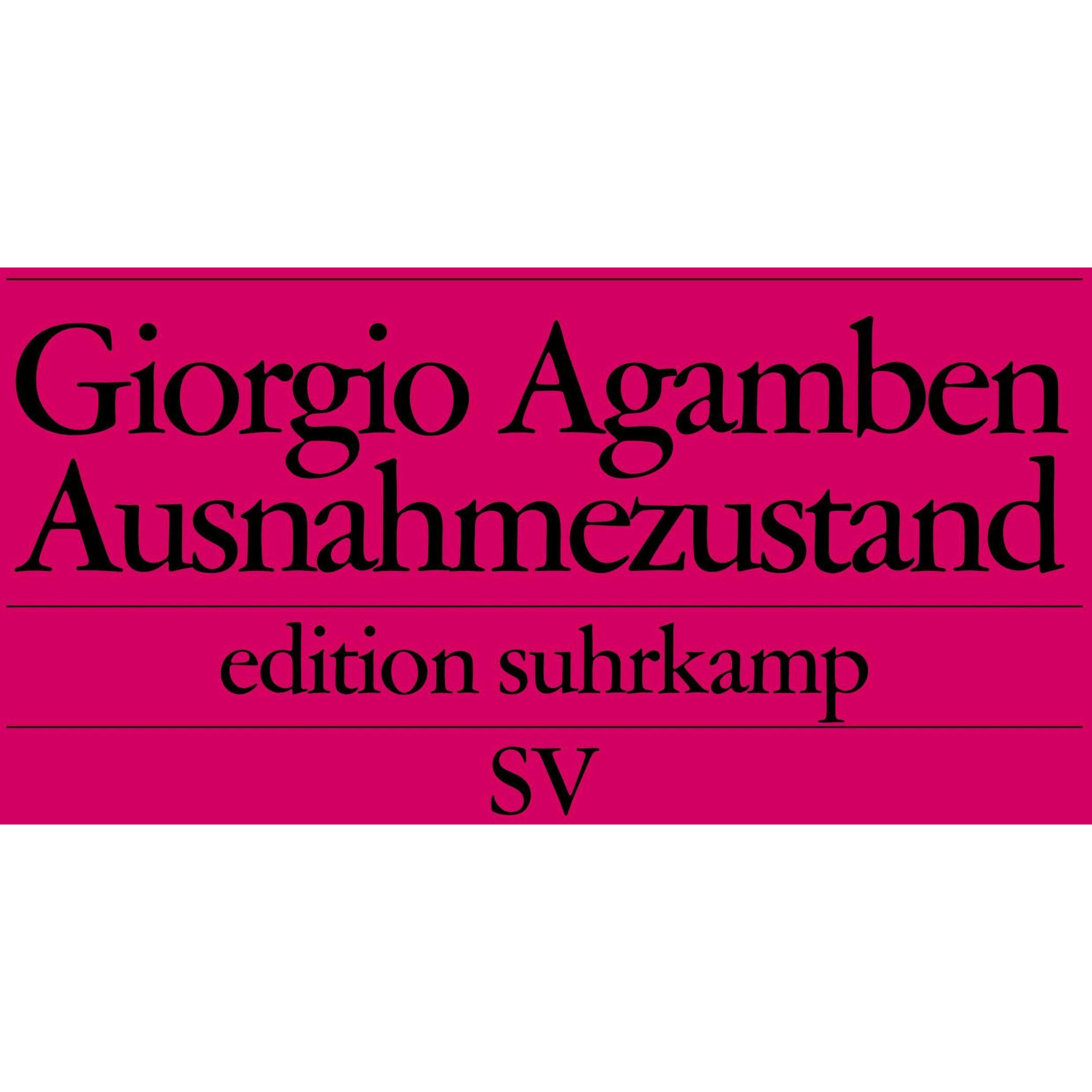 Ausnahmezustand, Fachbücher von Giorgio Agamben
